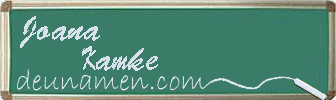 Joana Kamke Visitenkarte